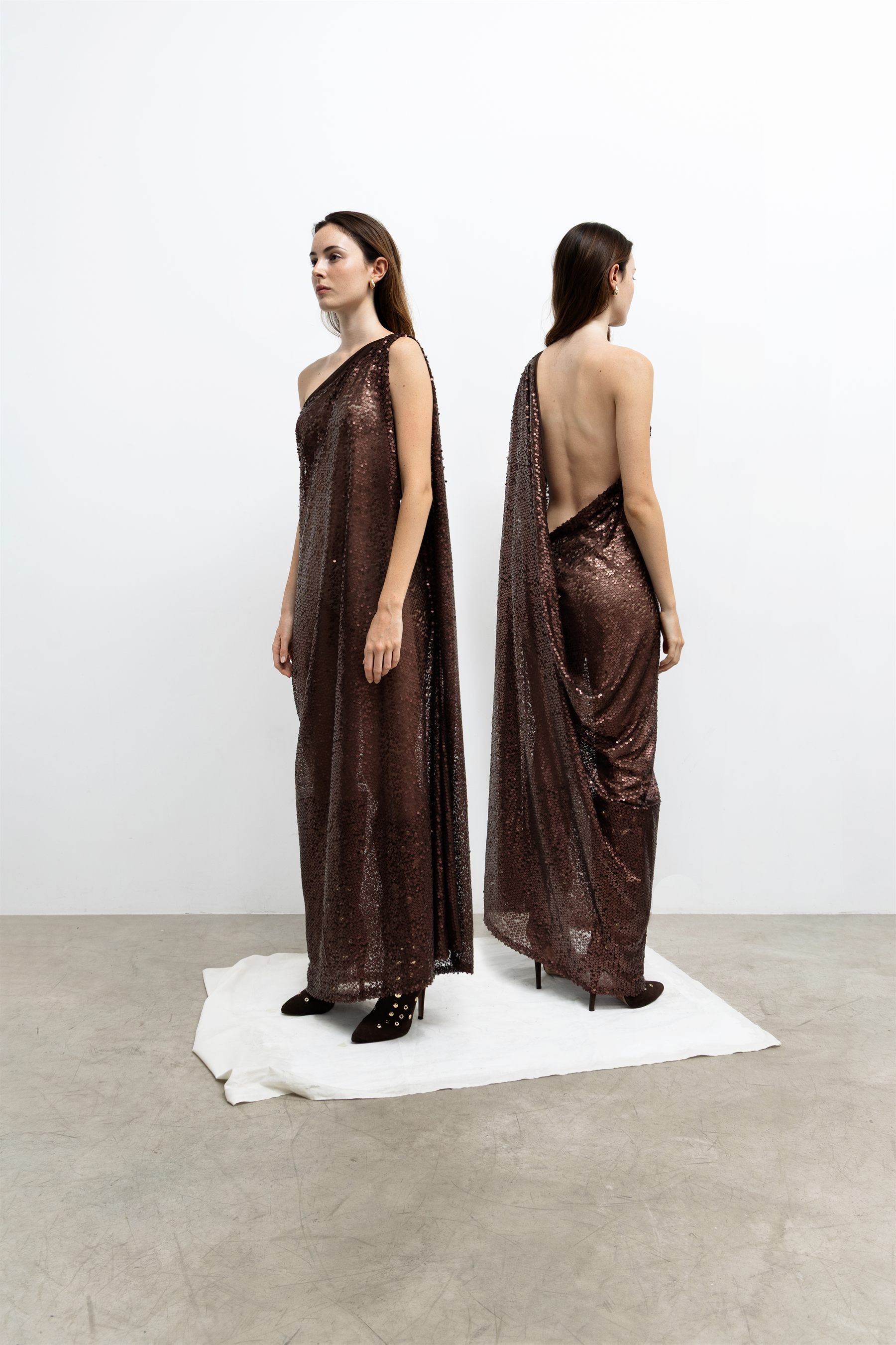 Vestido Greek Chocolat de la colección Raíces